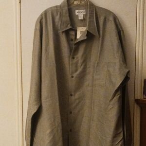 Alfani Charcoal Button-Down Shirt